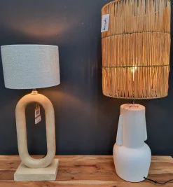 Light en Living Kap cilinder 30-30-40 cm LANZANO raffia naturel
