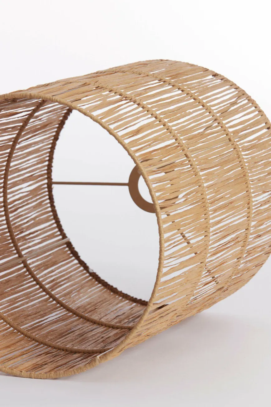 Light en Living Kap cilinder 30-30-40 cm LANZANO raffia naturel