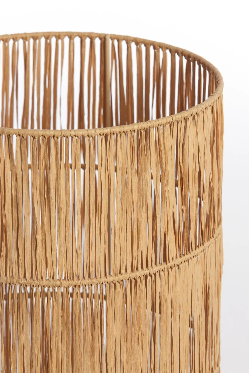 Light en Living Kap cilinder 30-30-40 cm LANZANO raffia naturel
