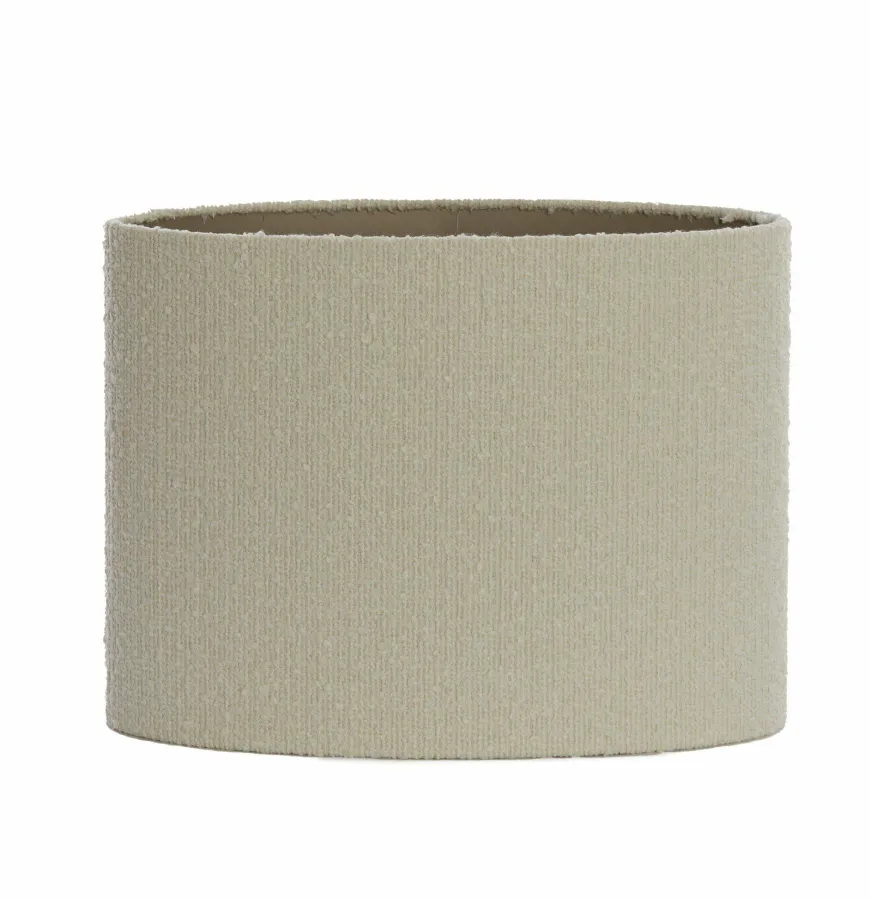 Light en Living Kap ovaal recht smal 38-17,5-28 cm BOLERO wit