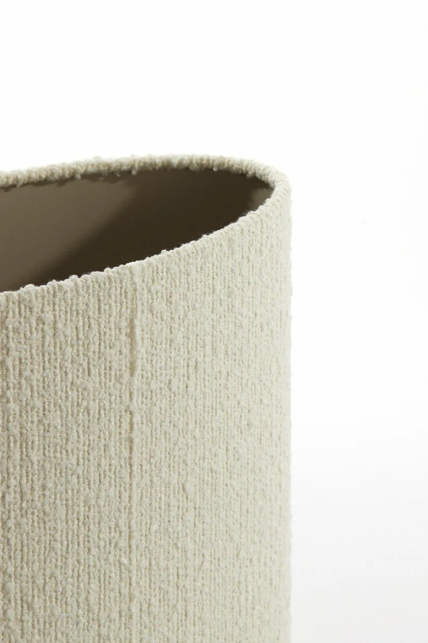 Light en Living Kap ovaal recht smal 38-17,5-28 cm BOLERO wit