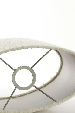 Light en Living Kap ovaal recht smal 38-17,5-28 cm BOLERO wit