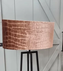 Light en Living Kap ovaal recht smal 45-21-22 cm PRAYA bruin