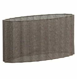 Light en Living Kap ovaal recht smal 45-21-22 cm DISLI linnen bruin