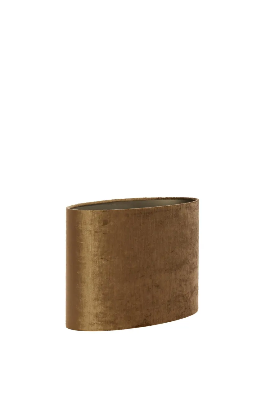 Light en Living Kap ovaal recht smal 38-17,5-19 cm GEMSTONE brons