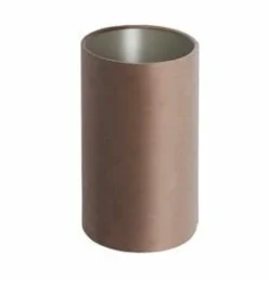 Light en Living Kap ovaal recht smal 38x17,5x28 cm VELOURS chocolade bruin