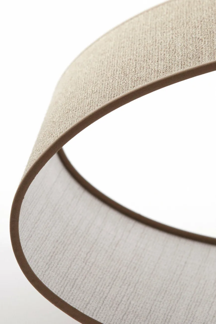 Light en Living Kap ovaal recht smal 38-17,5-19 cm CADEN beige