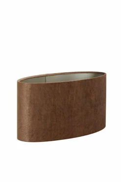 Light en Living Kap ovaal recht smal 38-17,5-19 cm LUBIS bruin