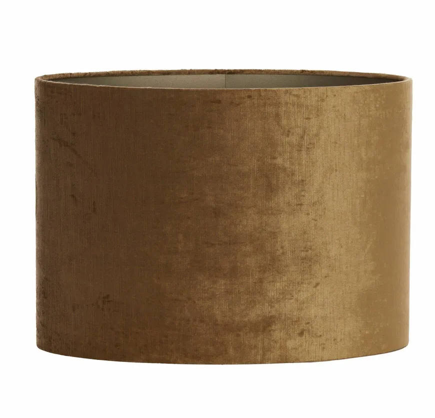 Light en Living Kap ovaal recht smal 45-21-32 cm GEMSTONE brons