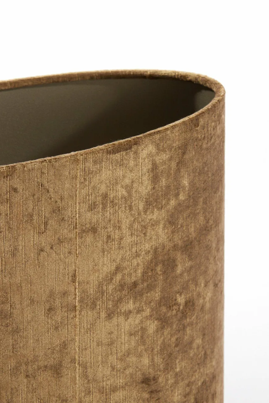 Light en Living Kap ovaal recht smal 45-21-32 cm GEMSTONE brons