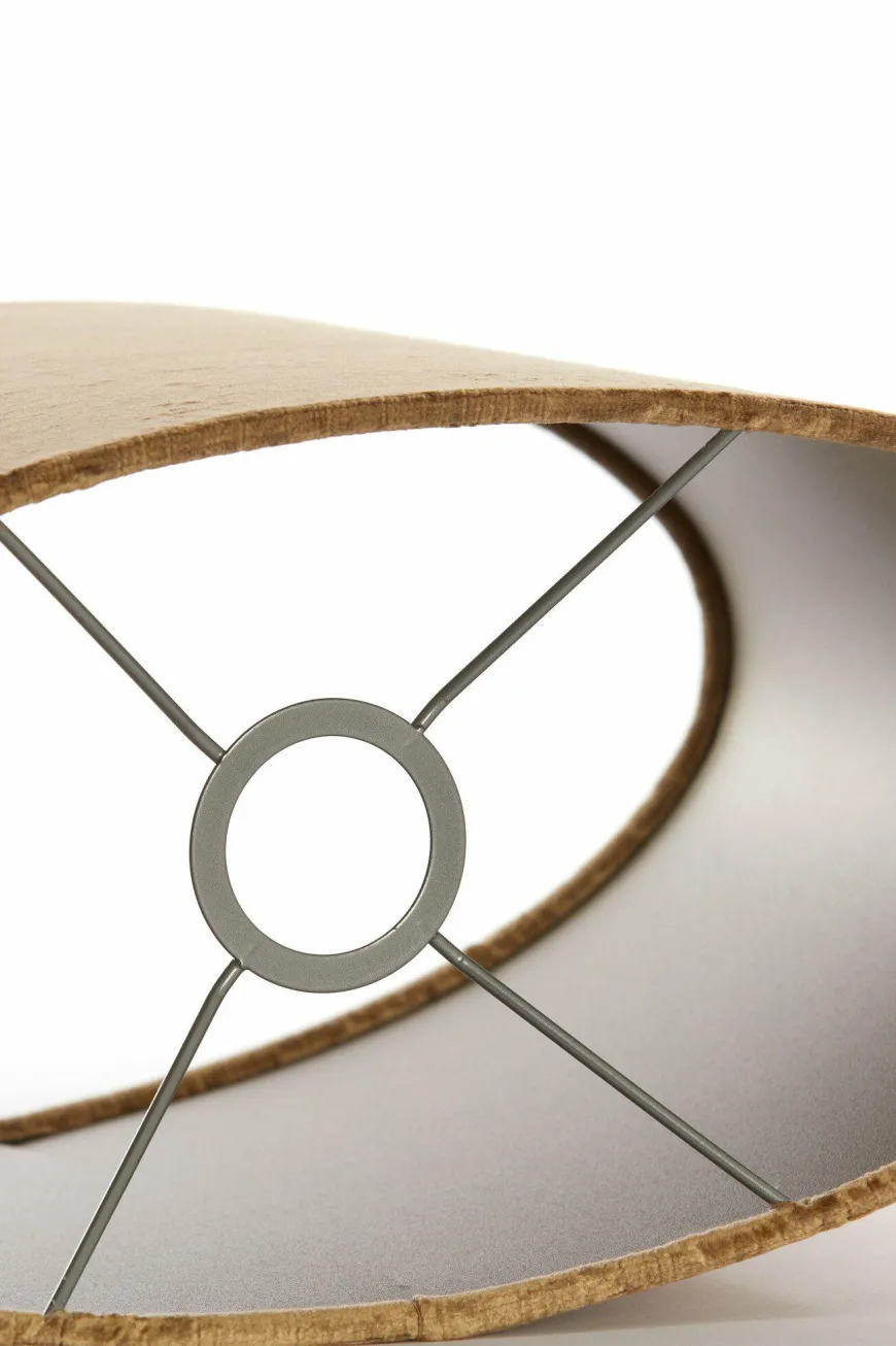 Light en Living Kap ovaal recht smal 45-21-32 cm GEMSTONE brons