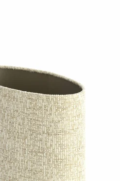 Light en Living Kap ovaal recht smal hoog 30-15-25 cm RIF zand