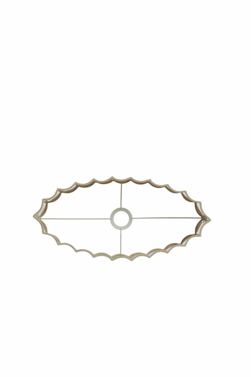 Light en Living Kap ovaal recht smal 58-24-27 cm DISLI naturel