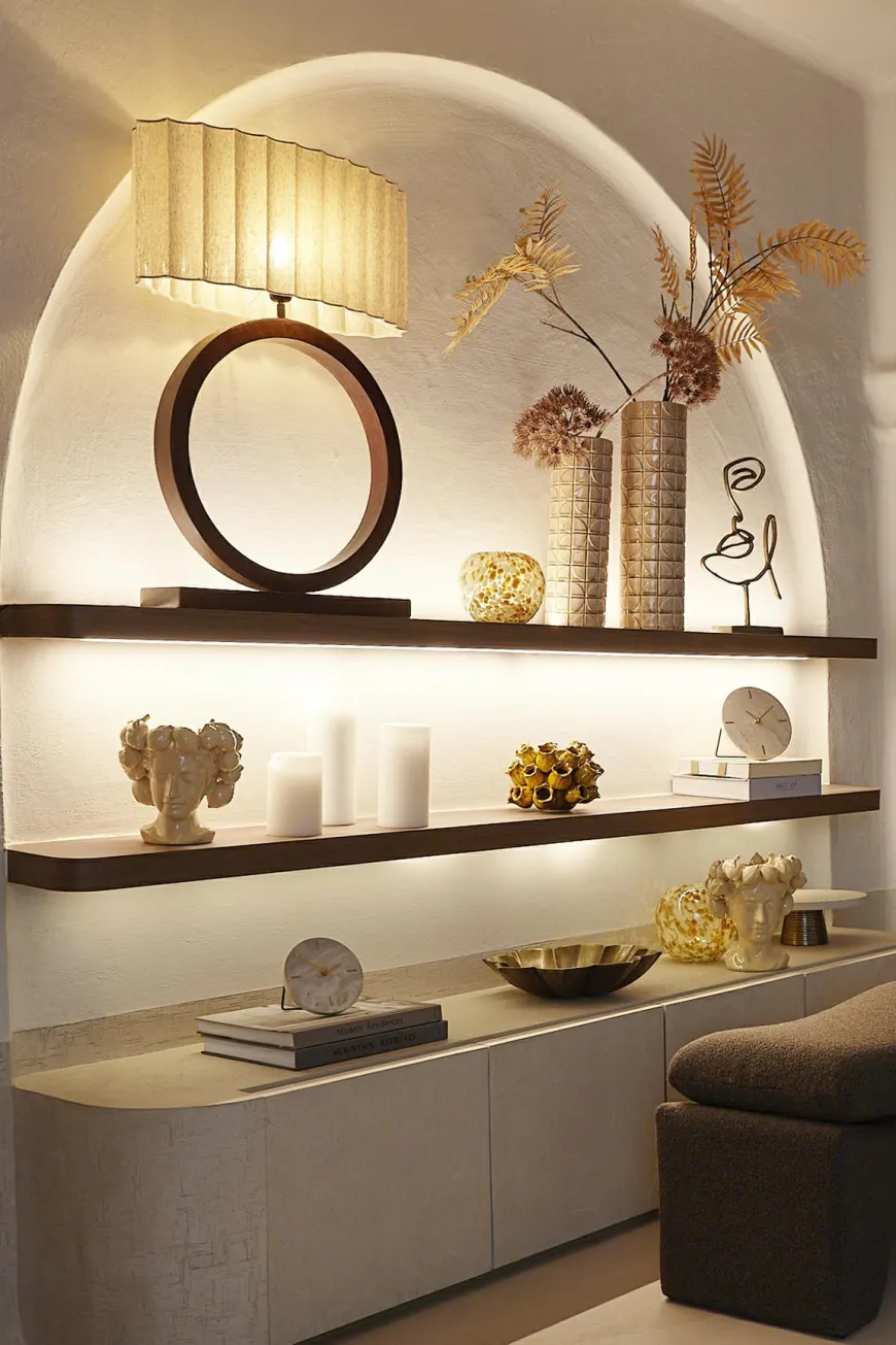 Light en Living Kap ovaal recht smal 58-24-27 cm DISLI naturel