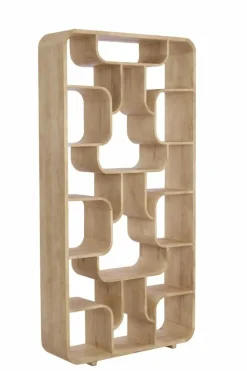 Light en Living Kast open 100x30x200 cm LABARE mat naturel