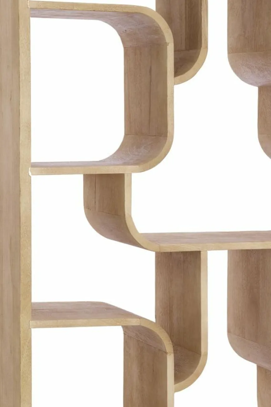 Light en Living Kast open 100x30x200 cm LABARE mat naturel