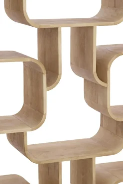 Light en Living Kast open 100x30x200 cm LABARE mat naturel