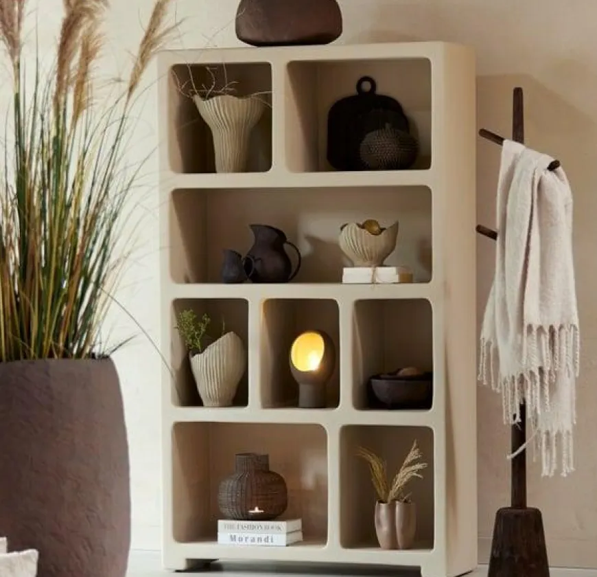 Light en Living Kast 110x35x190 cm NAHUA beige