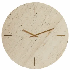 Light en Living Klok Ø43 cm JENAY travertin zand