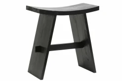 Light en Living Kruk 47x24x50 cm NIEKE zwart
