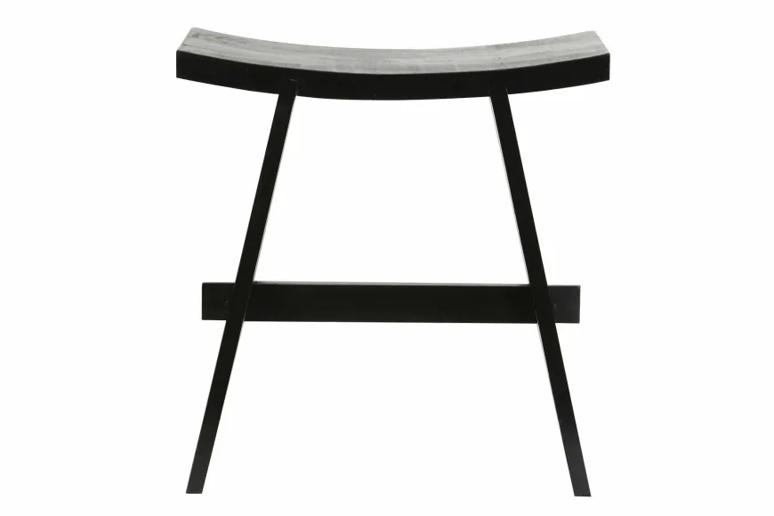 Light en Living Kruk 47x24x50 cm NIEKE zwart