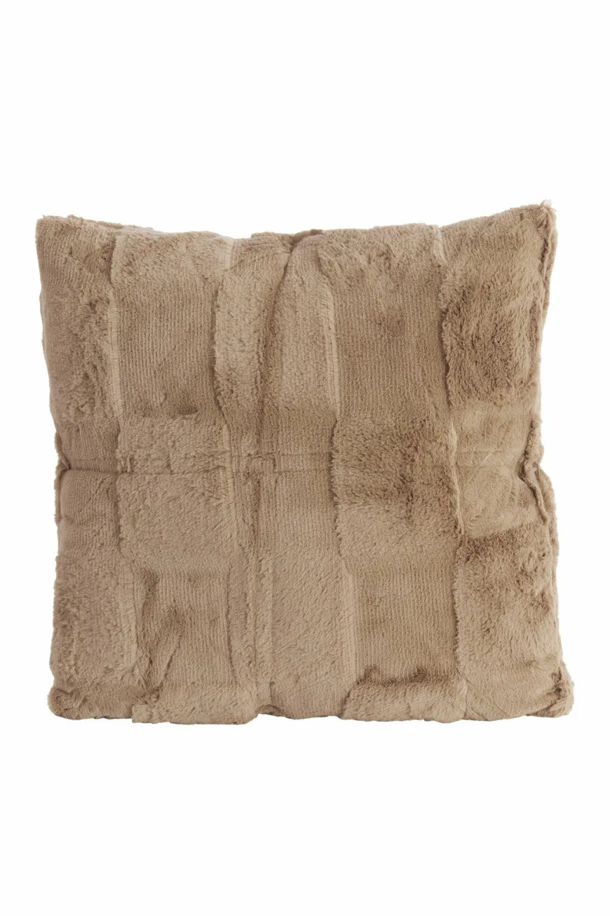 Light en Living Kussen 45x45 cm COMBARRO lichtbruin