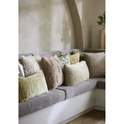 Light en Living Kussen 45x45 cm COMBARRO lichtbruin