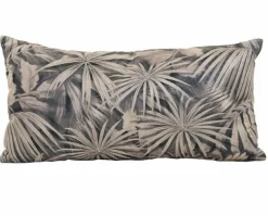 Light en Living Kussen ISHIRI print bruin vierkant
