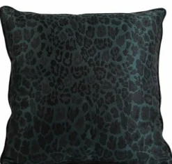 Light en Living Kussen LEOPARD Groen