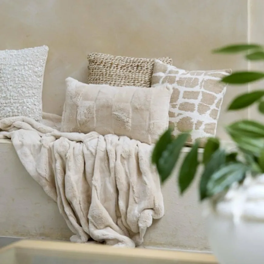 Light en Living Kussen 60x30 cm COMBARRO crème