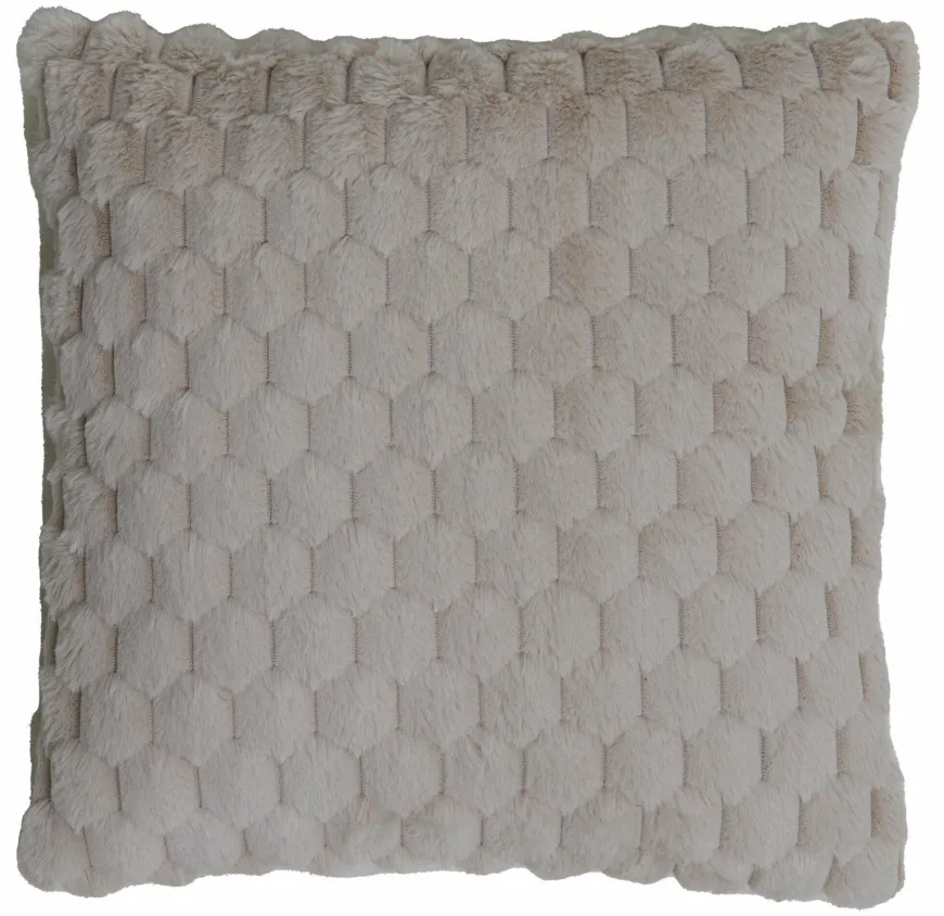 Light en Living Kussen 45x45 cm VIENNE velvet beige