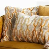 Light en Living Kussen 45x45 cm JEMBANA velvet zand+okergeel