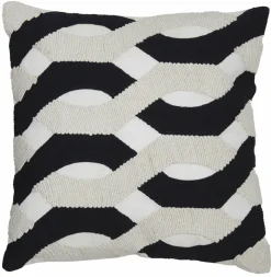 Light en Living Kussen 45x45 cm BENDIGO beige+goud+zwart