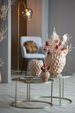 Light en Living Kussen 33x33 cm KNOT velvet karamel
