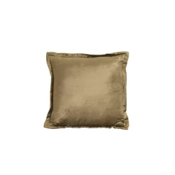 Light en Living Kussen 45x45 cm BAXLEY velvet groen+linnen naturel