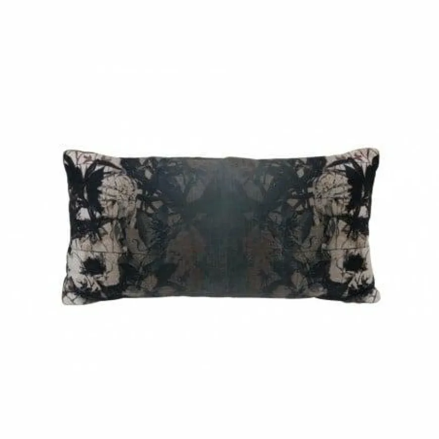 Light en Living Kussen 60x30 cm RORSCHACH velvet groen dessin