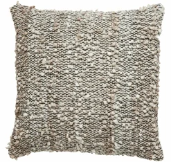 Light en Living Kussen 45x45 cm MEZOKI bouclé bruin