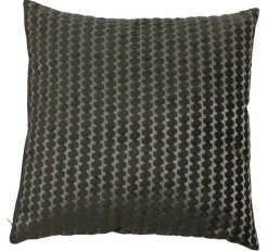 Light en Living Kussen 45x45 cm GARALO velours donker bruin/licht goud