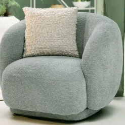 Light en Living Kussen 45x45 cm HUMADA bouclé naturel