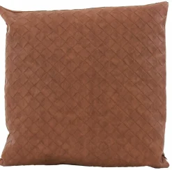 Light en Living Kussen 43x43 cm COURO cognac
