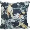 Light en Living Kussen 45x45 cm DAINTREE print zwart-groen