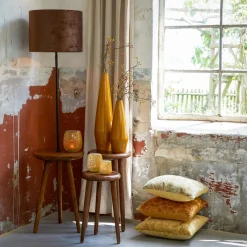 Light en Living Kussen 45x45 cm FLORIAN okergeel