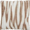 Light en Living Kussen 45x45 cm MABLY velvet crème-bruin