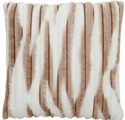 Light en Living Kussen 45x45 cm MABLY velvet crème-bruin