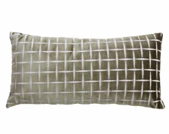 Light en Living Kussen 60x30 cm ROMAIN groen-wit