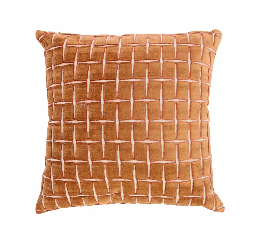 Light en Living Kussen 45x45 cm ROMAIN oranje-wit