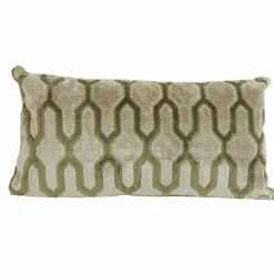 Light en Living Kussen 60x30 cm JEMBANA zand+olijf groen