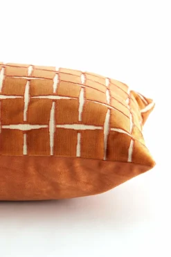 Light en Living Kussen 60x30 cm ROMAIN oranje-wit
