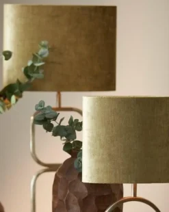 Light en Living Lampenkap ovaal recht smal GEMSTONE olive - diverse maten