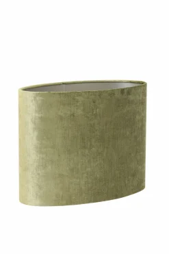 Light en Living Lampenkap ovaal recht smal GEMSTONE olive - diverse maten